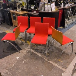 SERIE DE 6 CHAISES DESIGN ZENO POUR ARTIFORT
