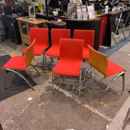 SERIE DE 6 CHAISES DESIGN ZENO POUR ARTIFORT