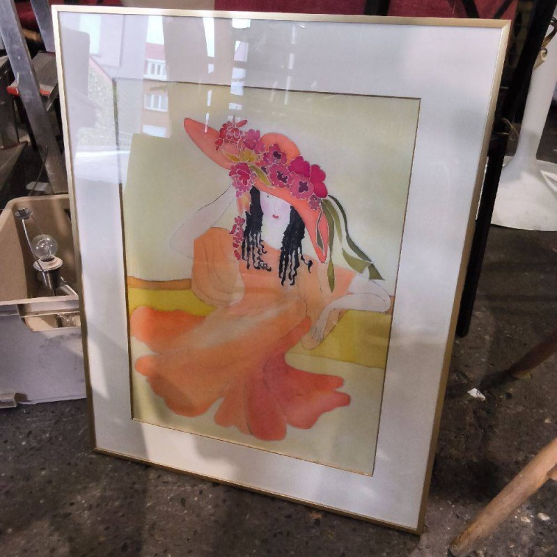 PEINTURE SUR SOIE