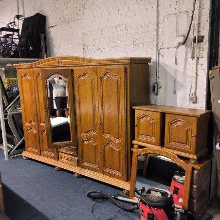 CHAMBRE A COUCHER CHENE (GDB+LIT+COM+CHEV)