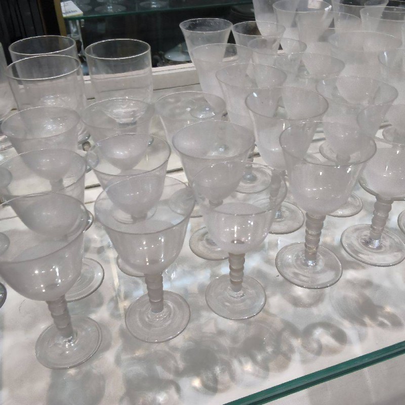 LOT DE VERRES ANNÉES 20 PM