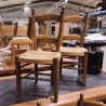 LOT DE 8 CHAISES RUSTIQUE