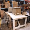 LOT DE 8 CHAISES EN ROTIN LUIGI RATTAN FURNITURE