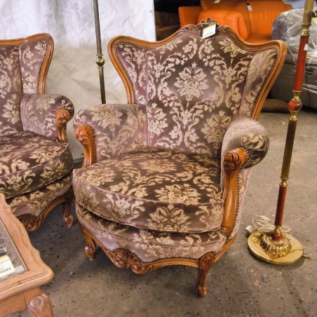 PAIRE DE FAUTEUILS STYLE LOUIS XV