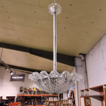 LUSTRE EN VERRE MOULÉ