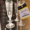 LOT DE 4 FLUTES À CHAMPAGNE CRISTAL ANCIEN 