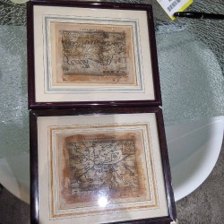 CADRE CARTE ANCIENNE 