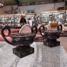 PAIRE DE PIQUES FLEURS WEDGWOOD 