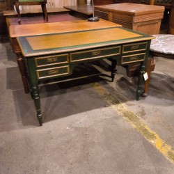 BUREAU PATINÉ VERT STYLE LOUIS PHILIPPE