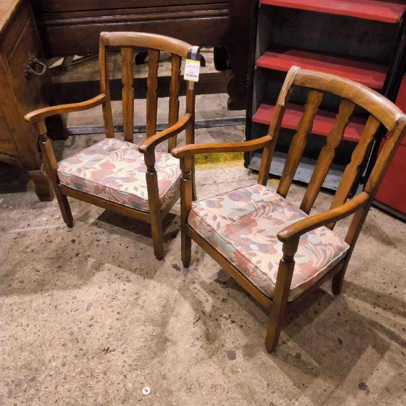 PAIRE DE FAUTEUILS UN DIMANCHE À LA CAMPAGNE 