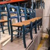 CHAISE BLEU STYLE FERMETTE