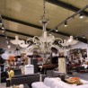 LUSTRE 6 FLAMMES TYPE MURANO 
