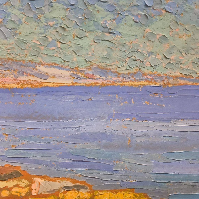 RARE SÉRIE DE 5 PANNEAUX POINTILLISTE SIGNÉ BERNARD DE GUINHALD 