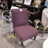 FAUTEUIL TISSU MAUVE