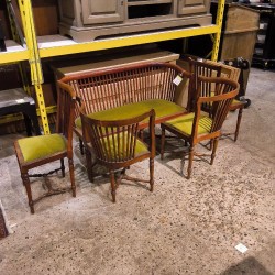BANQUETTE 2 FAUTEUILS ET 2 CHAISES
