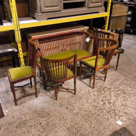 BANQUETTE 2 FAUTEUILS ET 2 CHAISES