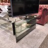 MEUBLE TÉLÉ D\'ANGLE EN VERRE