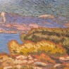 RARE SÉRIE DE 5 PANNEAUX POINTILLISTE SIGNÉ BERNARD DE GUINHALD 