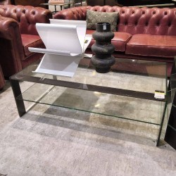 TABLE BASSE ANNÉES 90 EN VERRE