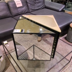 PAIRE DE BOUT DE CANAPÉ MIROIR IKEA ANNÉES 80 BODÖ