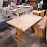 TABLE DE CUISINE EN PIN ANNÉES 80