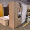 GARDE ROBE 2 PORTES 3 TIROIRS