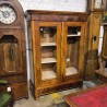 VITRINE ANGLAISE EN ACAJOU 2 PORTES