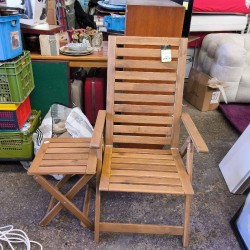 FAUTEUIL + TABLE DE JARDIN