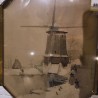 LITHOGRAPHIE MOULIN EN HIVER 