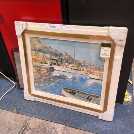 HUILE SUR TOILE PORT PROVENCALE