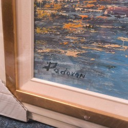 HUILE SUR TOILE PORT PROVENCALE
