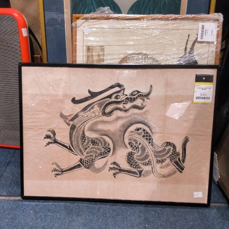 CADRE ASIATIQUE PAPIER DRAGON