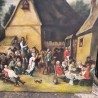 HUILE SUR TOILE SCÈNE DE FÊTE FLAMANDE