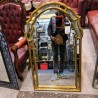 MIROIR CADRE DORÉ ANNÉES 60