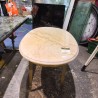 TABLE BASSE OVALE MARBRE BLANC