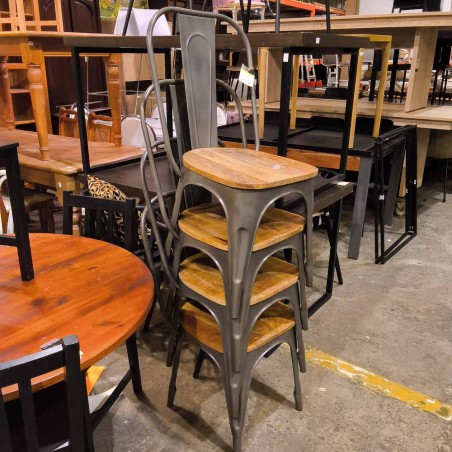 LOT DE 4 CHAISES STYLE BISTROT