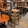 LOT DE 4 CHAISES STYLE BISTROT