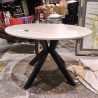 TABLE BASSE RONDE STYLE TRAVERTIN