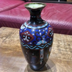 VASE CLOISONNÉ JAPONAIS EN L\'ÉTAT