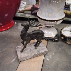 STATUE CERF ART DECO