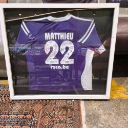 CADRE MAILLOT RSC ANDERLECHT DEDICACE