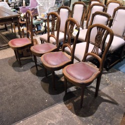 LOT DE 4 CHAISES RETRO