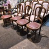 LOT DE 4 CHAISES RETRO