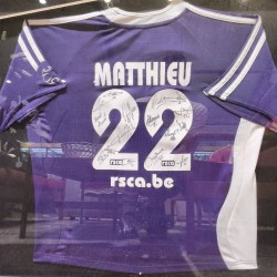 CADRE MAILLOT RSC ANDERLECHT DEDICACE