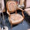 FAUTEUIL MEDAILLON ANCIEN 