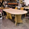 TABLE OVALE  TRAVERTIN