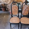 SERIE DE 3 CHAISES CANNEES