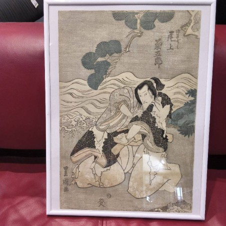 ESTAMPE JAPONAISE PERSONNAGE
