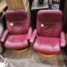 FAUTEUIL STRESSLESS CUIR MARRON