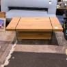 TABLE  BASSE RECTANGLAIRE DESIGN BOIS ET VERRE 
